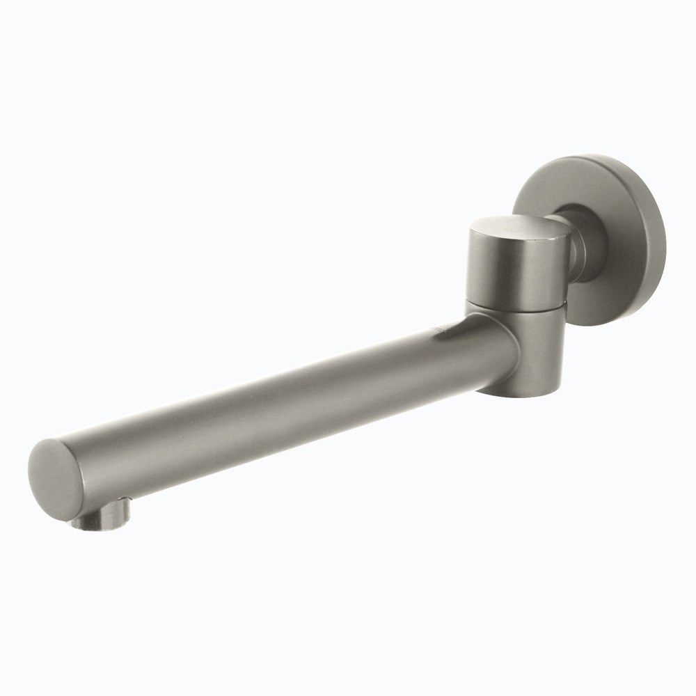 Norico Pentro Brushed Nickel Round Bath Spout
