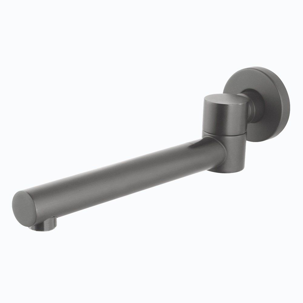 Norico Pentro Gun Metal Grey Round Bath Spout