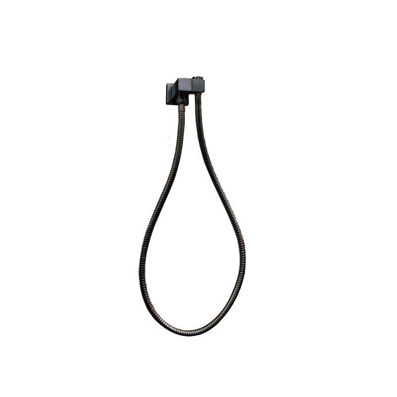 Norico Esperia Gun Metal Grey Square Shower Holder Wall Connector &amp; Hose