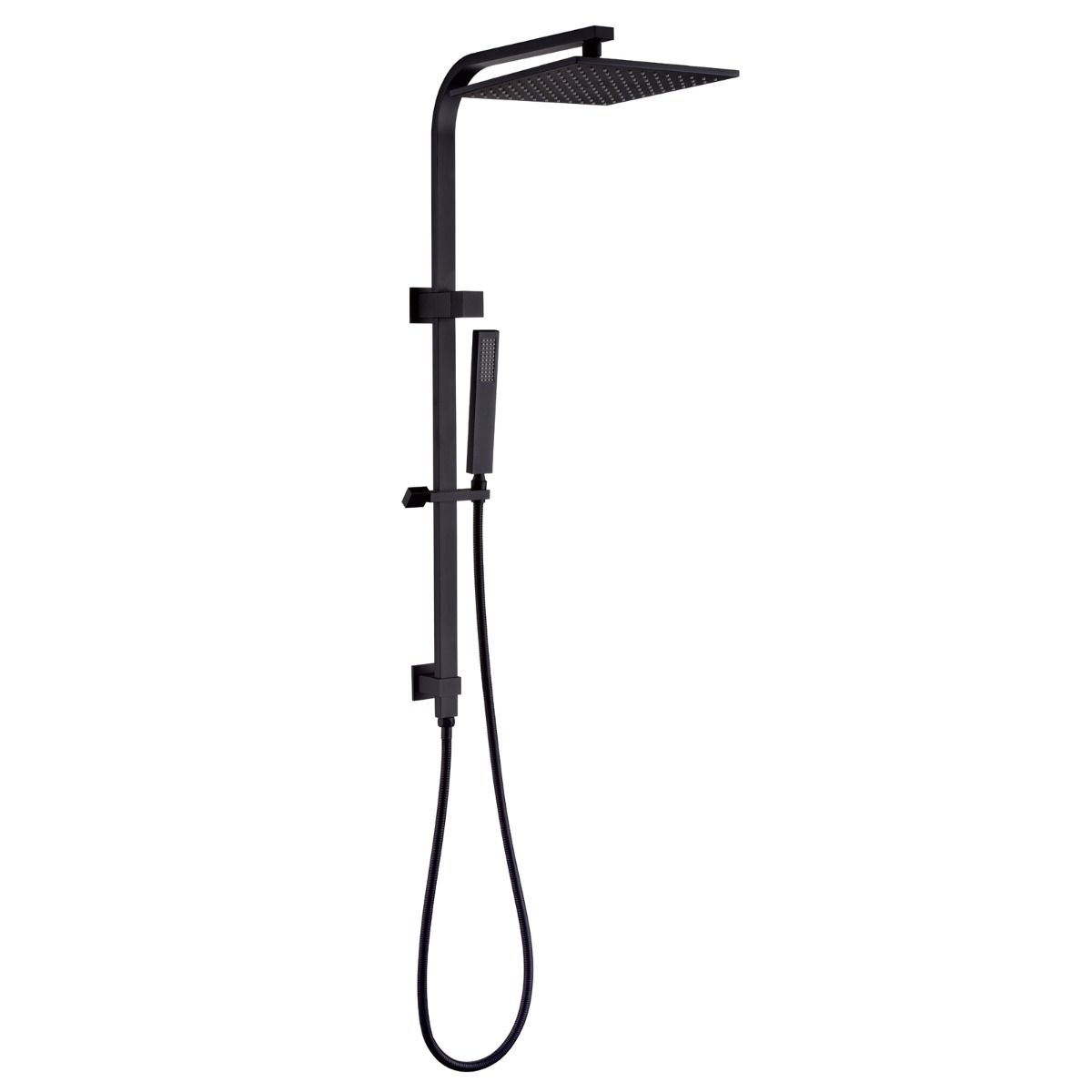 Norico Esperia 250mm Matte Black Square Shower Station