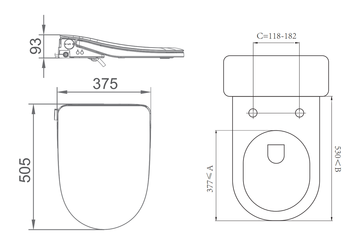 Lafeme Thea Luxury Bidet Seat