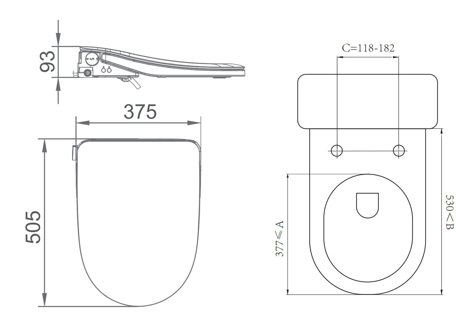 Lafeme Thea Luxury Bidet Seat