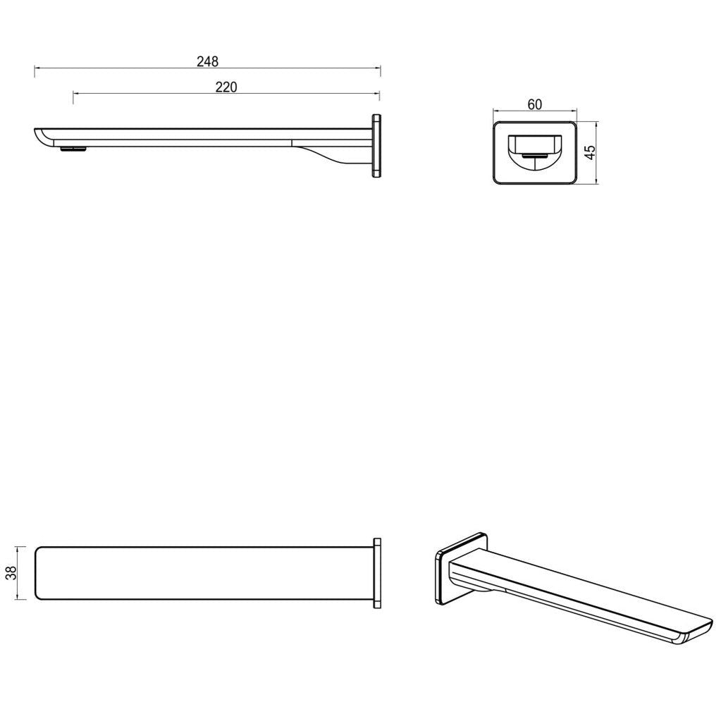Bella Vista Tiago Bath Spout