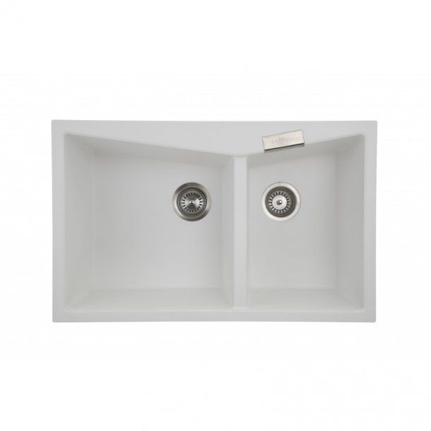 Carysil CGDB3220 Double Bowl Granite Kitchen Sink Top/Flush Mount | 800 x 500 x 220 mm