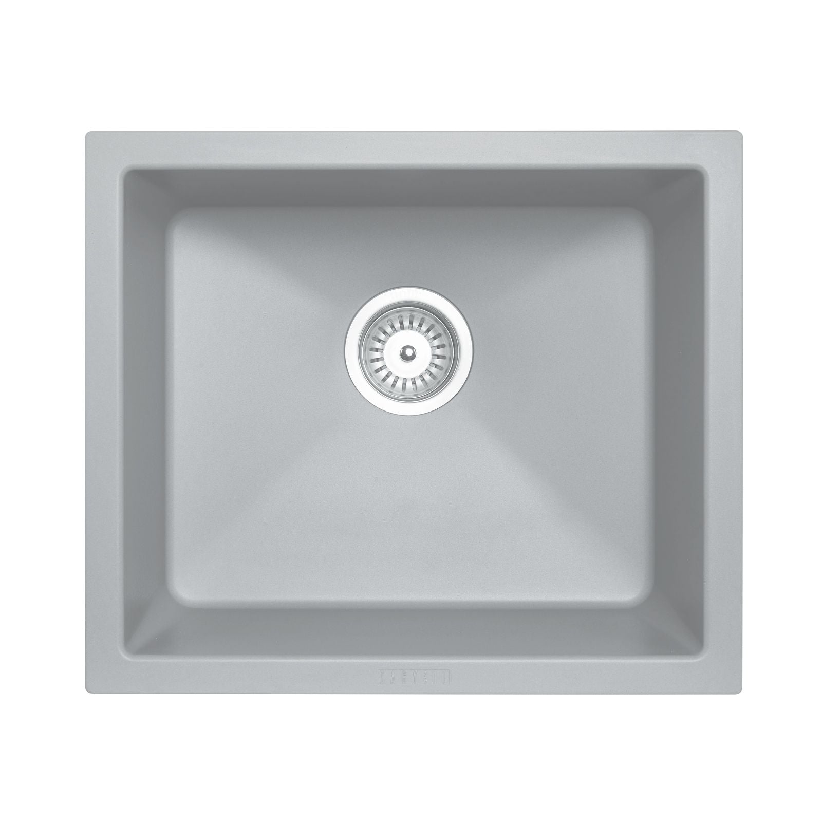 Carysil Salsa Single Bowl Granite Kitchen/Laundry Sink Top/Flush/Under Mount | 533 x 457 x 205mm