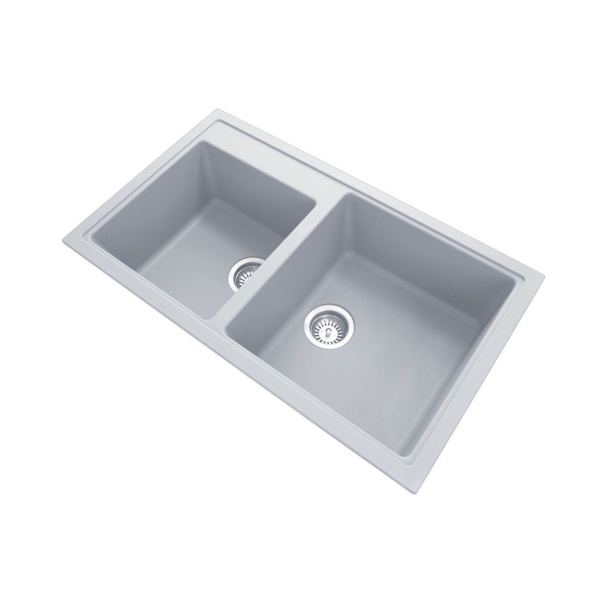 Carysil N200 Double Bowl Granite Kitchen Sink Top/Flush/Under Mount | 860 x 500 x 205 mm