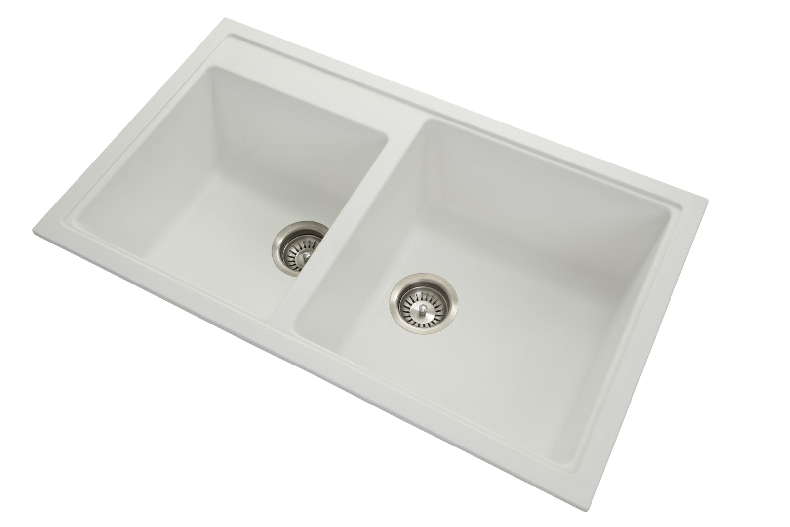 Carysil N200 Double Bowl Granite Kitchen Sink Top/Flush/Under Mount | 860 x 500 x 205 mm