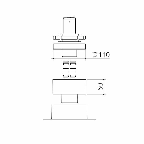 Caroma Freestanding Bath Filler Rough-In Kit