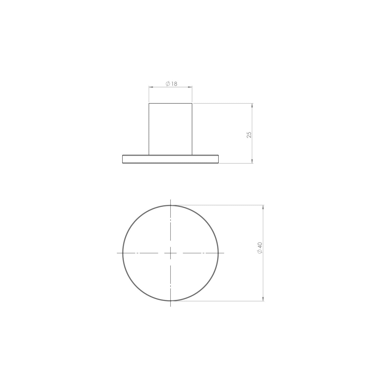 Arcisan Venn Robe Hook - 40mm Dia