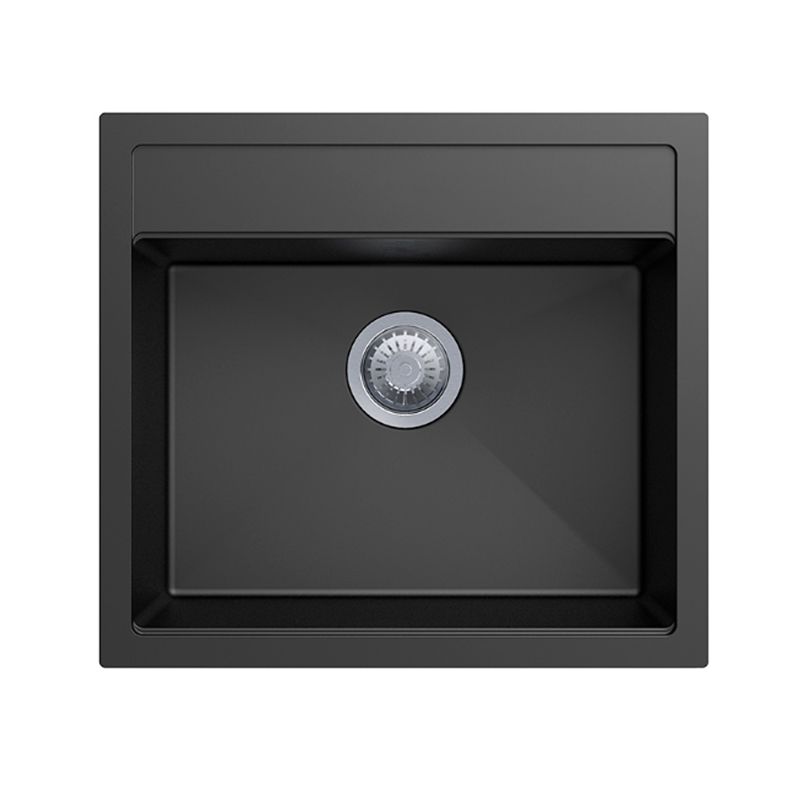 Carysil Waltz 560 Single Bowl Granite Top/Flush/Under Mount Kitchen/Laundry Sink | 560 x 510 x 200mm