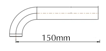 Mica Combo Mixer Curved Spout Upgrade - 150/240mm