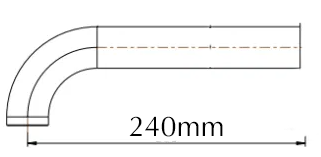 Mica Combo Mixer Curved Spout Upgrade - 150/240mm