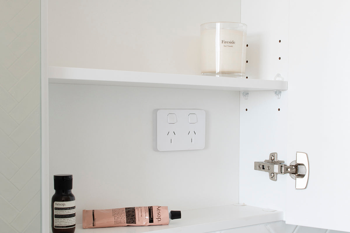 ADP Mirrored Cabinet Power Point