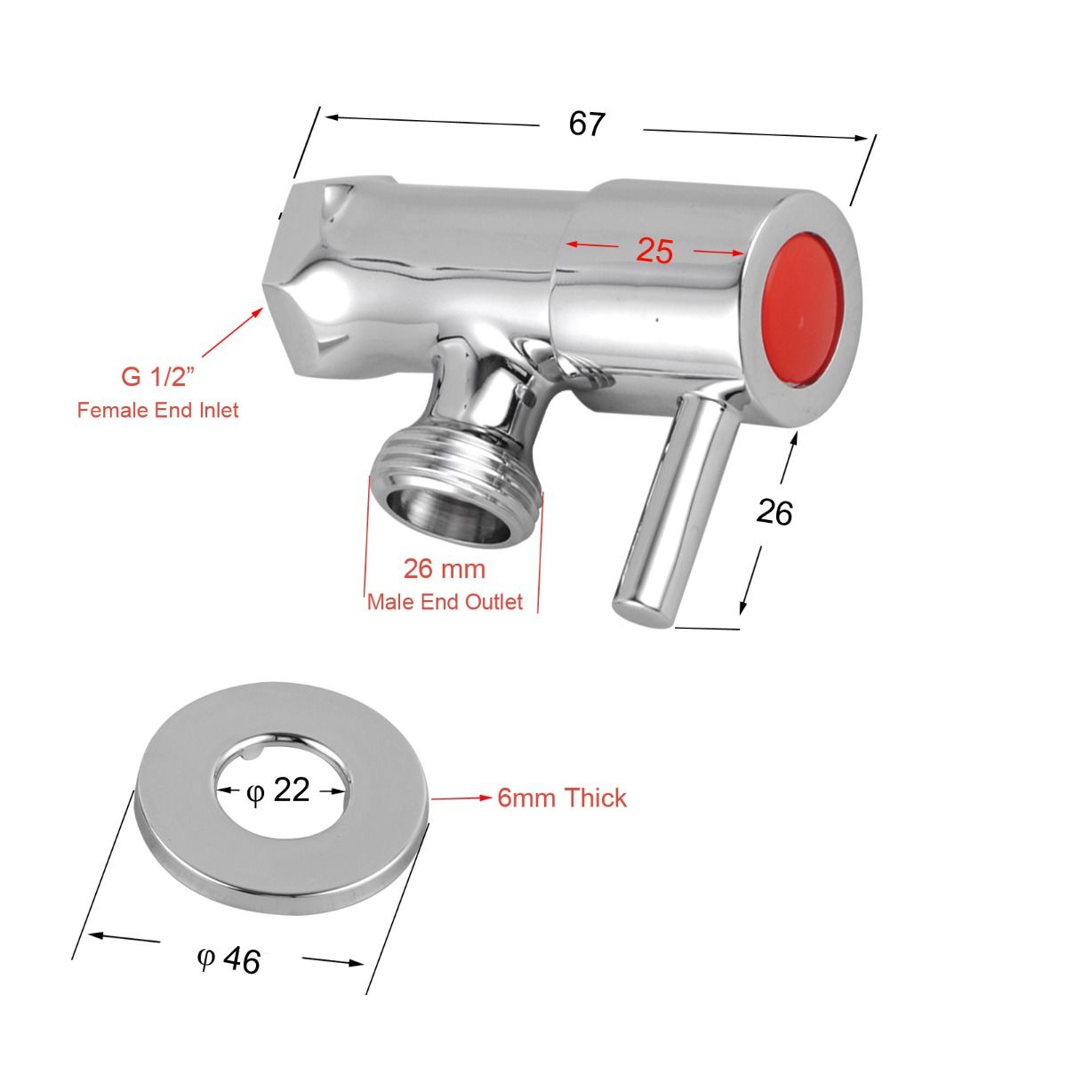 Norico Pentro Gun Metal Grey Round Brass Washing Machine Taps Set